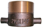 Gunmetal/Brass Male BSPP x Female BSPP Fixed Adaptor